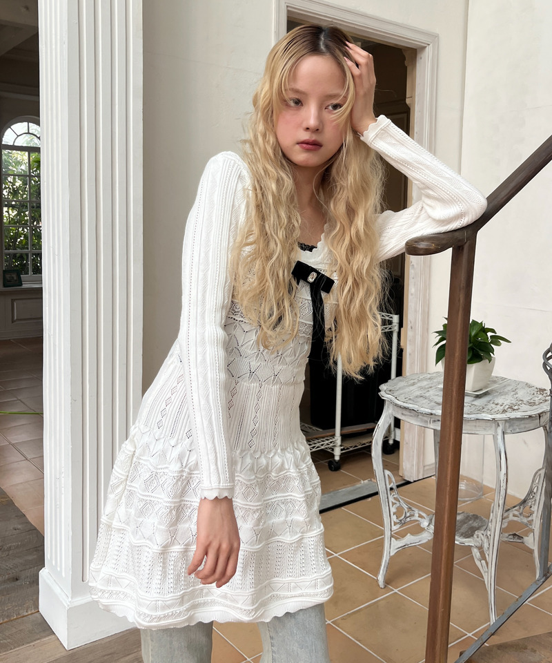 ガーリーワンピース 詳細画像 オフホワイト 15