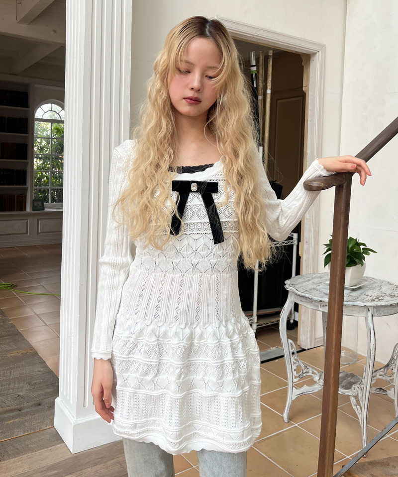 ガーリーワンピース 詳細画像 オフホワイト 16