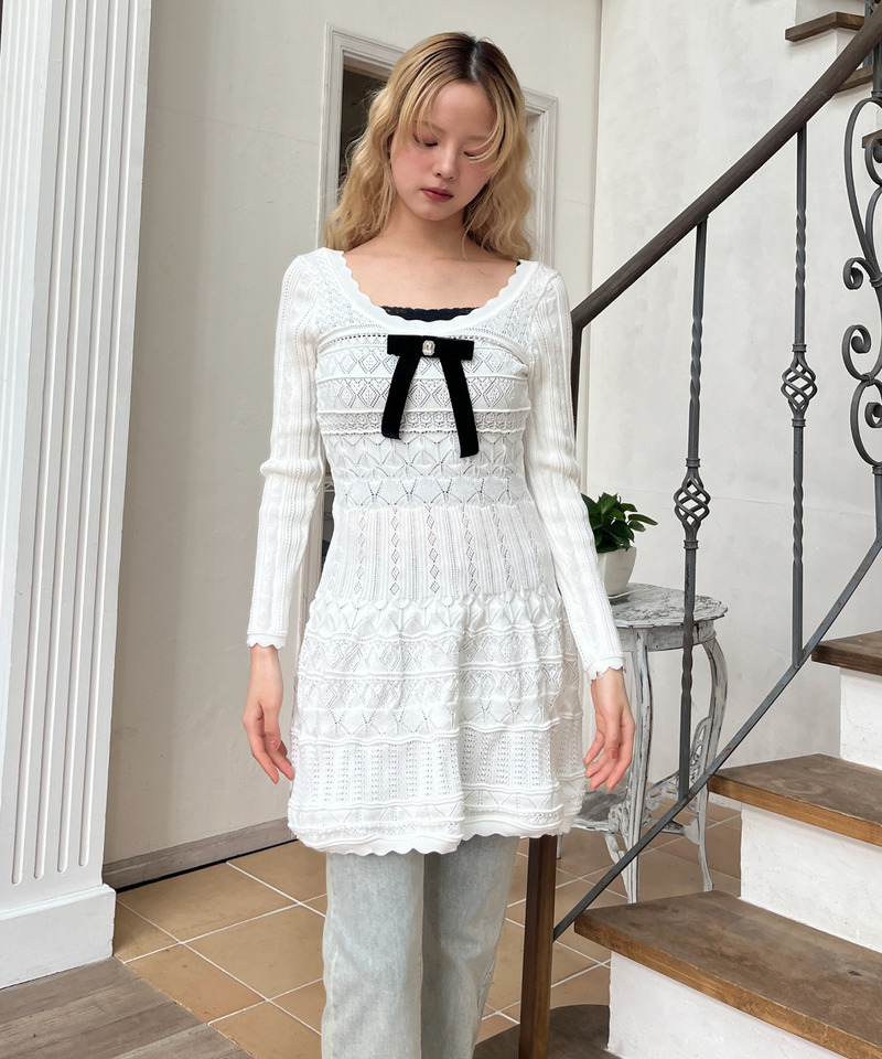 ガーリーワンピース 詳細画像 オフホワイト 19