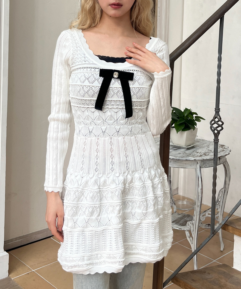 ガーリーワンピース 詳細画像 オフホワイト 21