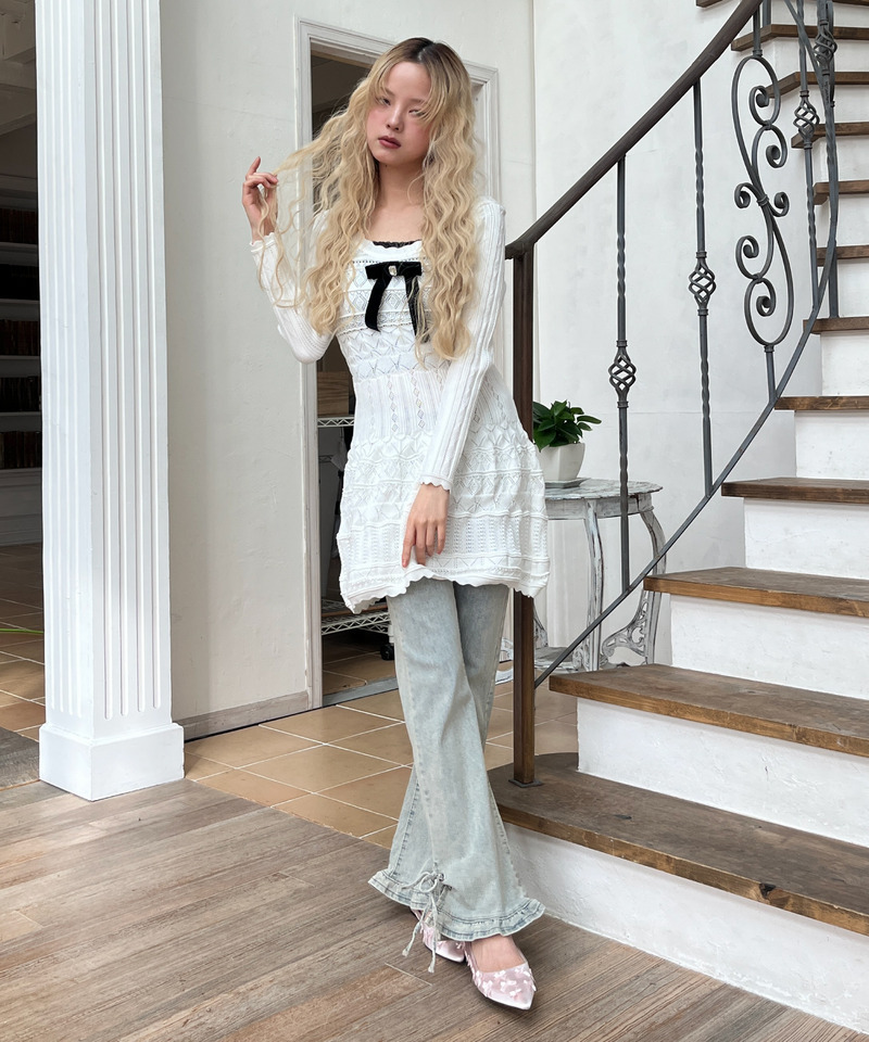 ガーリーワンピース 詳細画像 オフホワイト 8