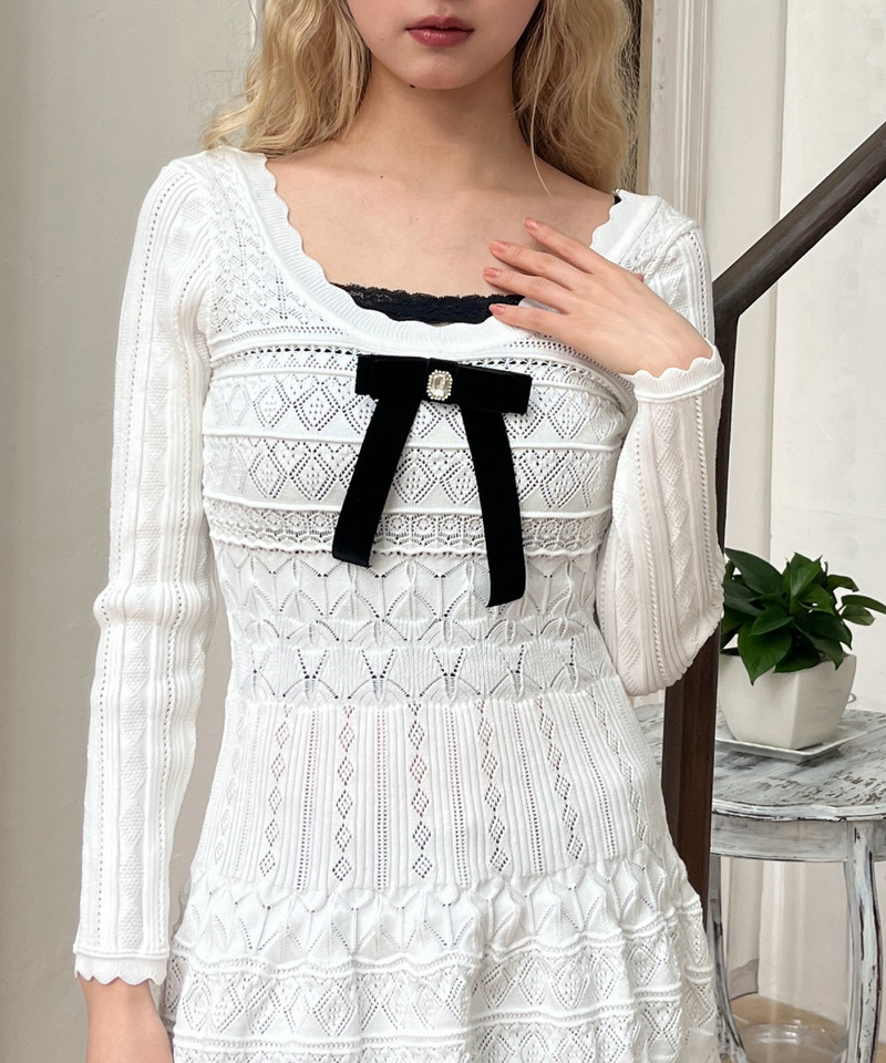 ガーリーワンピース 詳細画像 オフホワイト 9