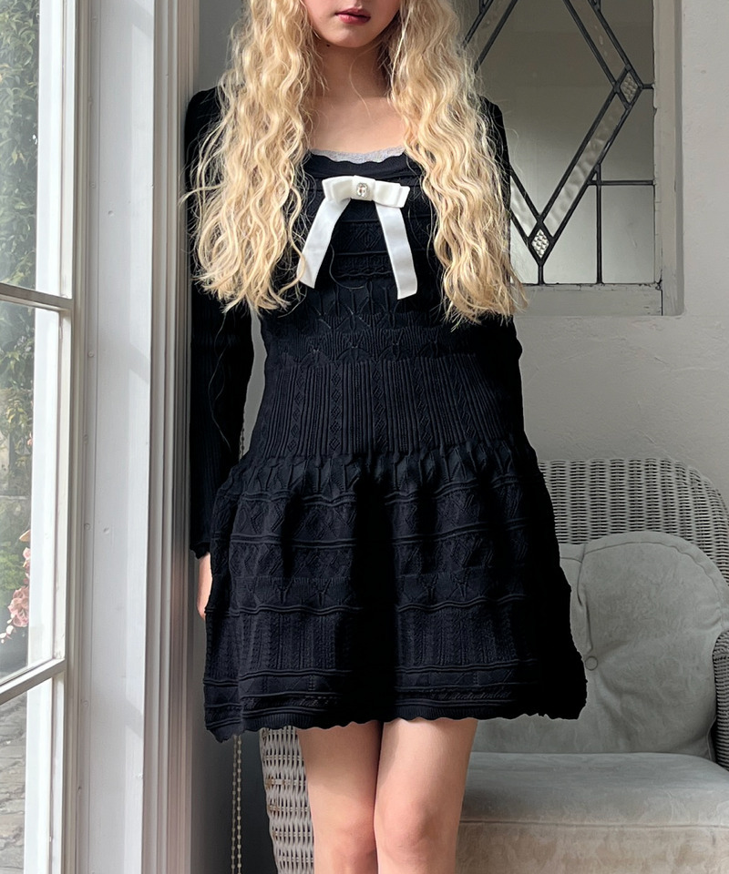 ガーリーワンピース 詳細画像 ブラック 14