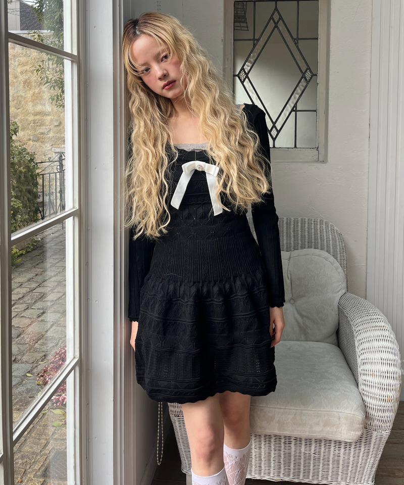ガーリーワンピース 詳細画像 ブラック 15
