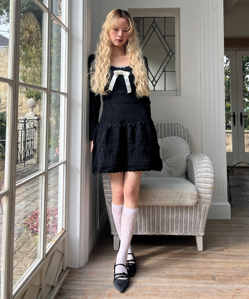 ガーリーワンピース 詳細画像 ブラック 2