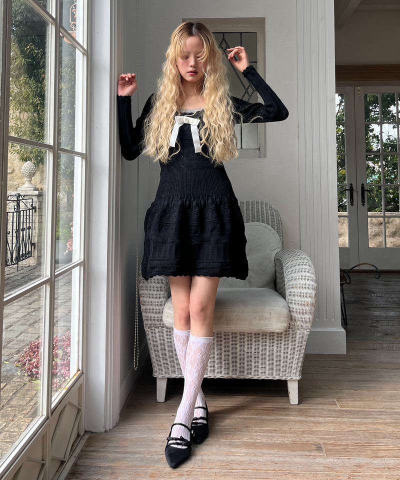 ガーリーワンピース 詳細画像 ブラック 20