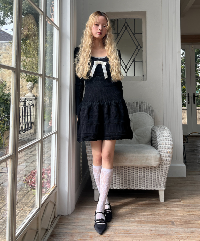 ガーリーワンピース 詳細画像 ブラック 3