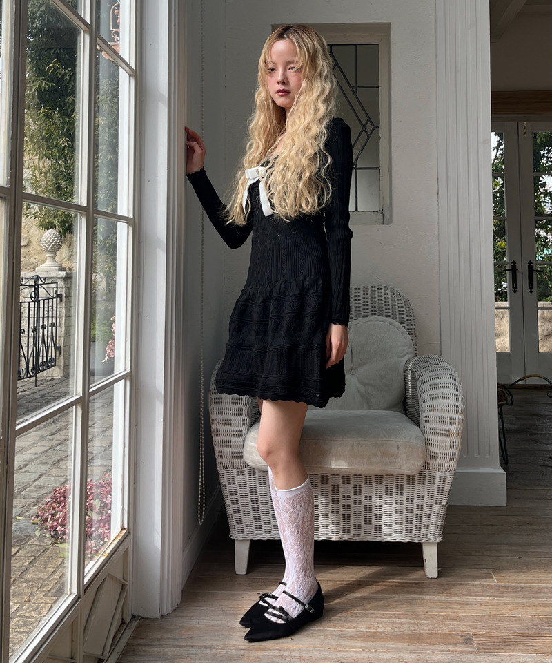 ガーリーワンピース 詳細画像 ブラック 4