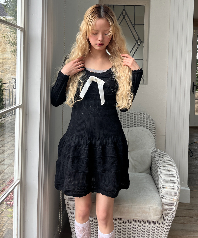 ガーリーワンピース 詳細画像 ブラック 8