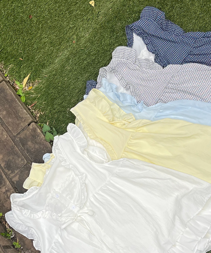 コットンレイヤードトップス 詳細画像 オフホワイト 3