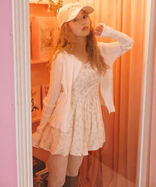 バックリボン刺しゅうロゴCAP