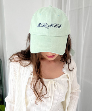 バックリボン刺しゅうロゴCAP