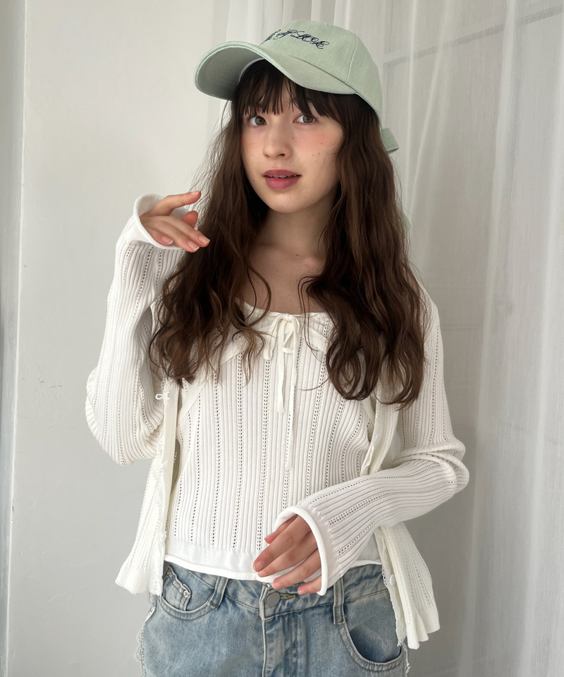 バックリボン刺しゅうロゴCAP 詳細画像 ブリーチ 14