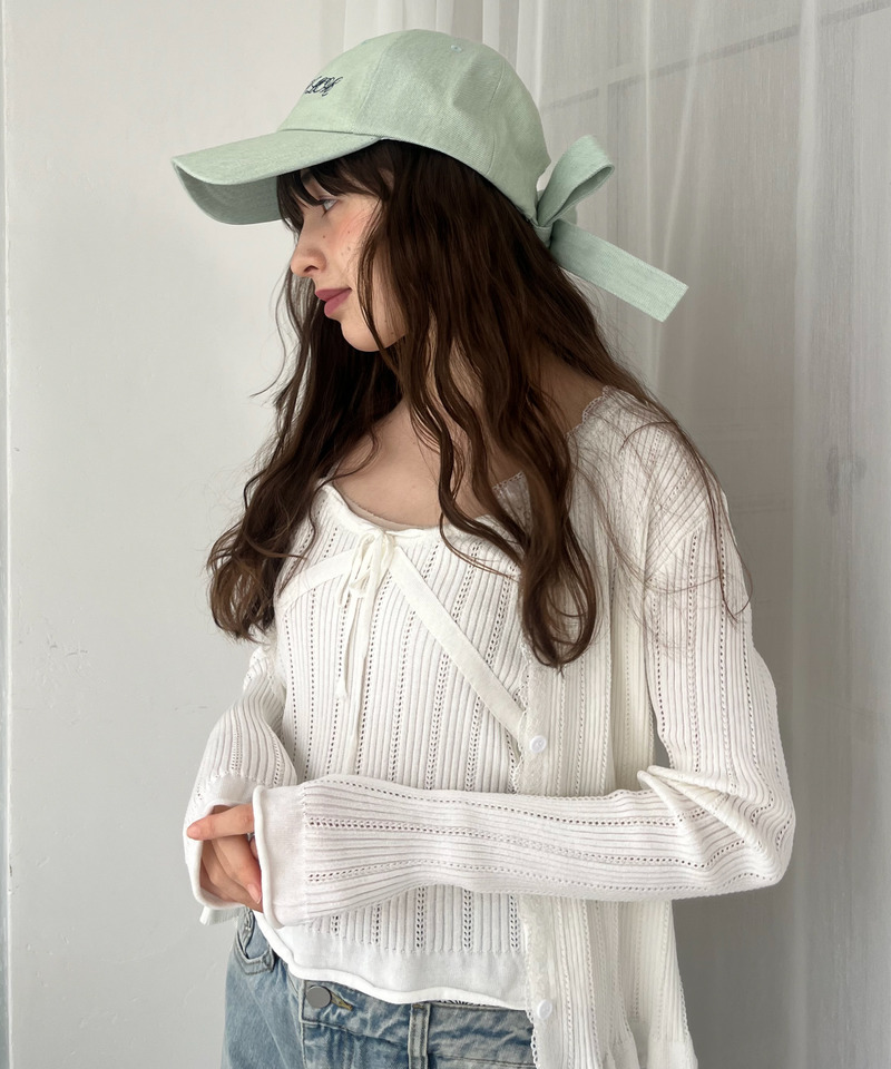 バックリボン刺しゅうロゴCAP 詳細画像 ブリーチ 7