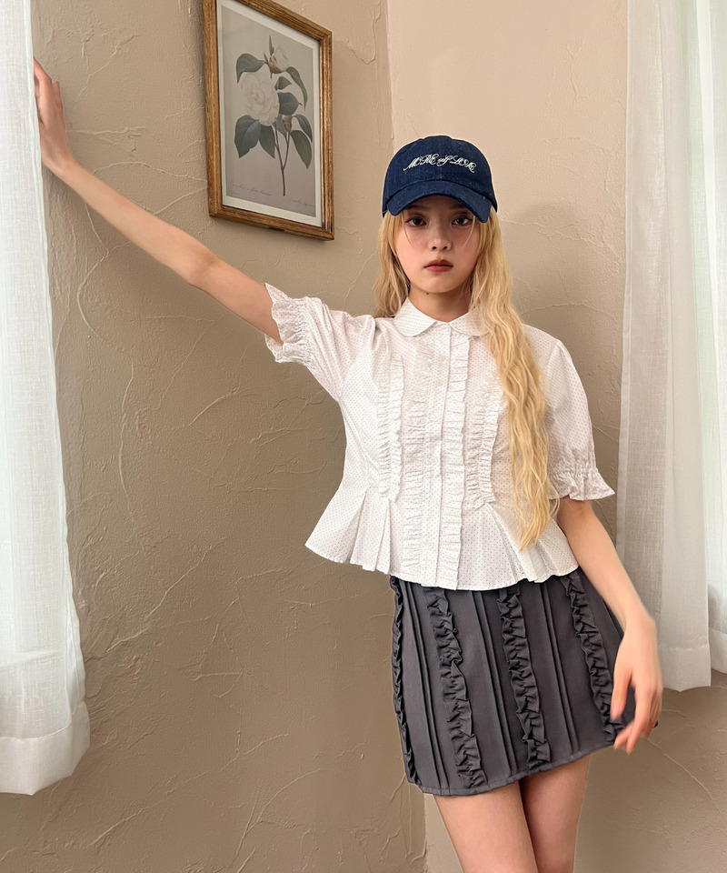 バックリボン刺しゅうロゴCAP 詳細画像 デニムブルー 13