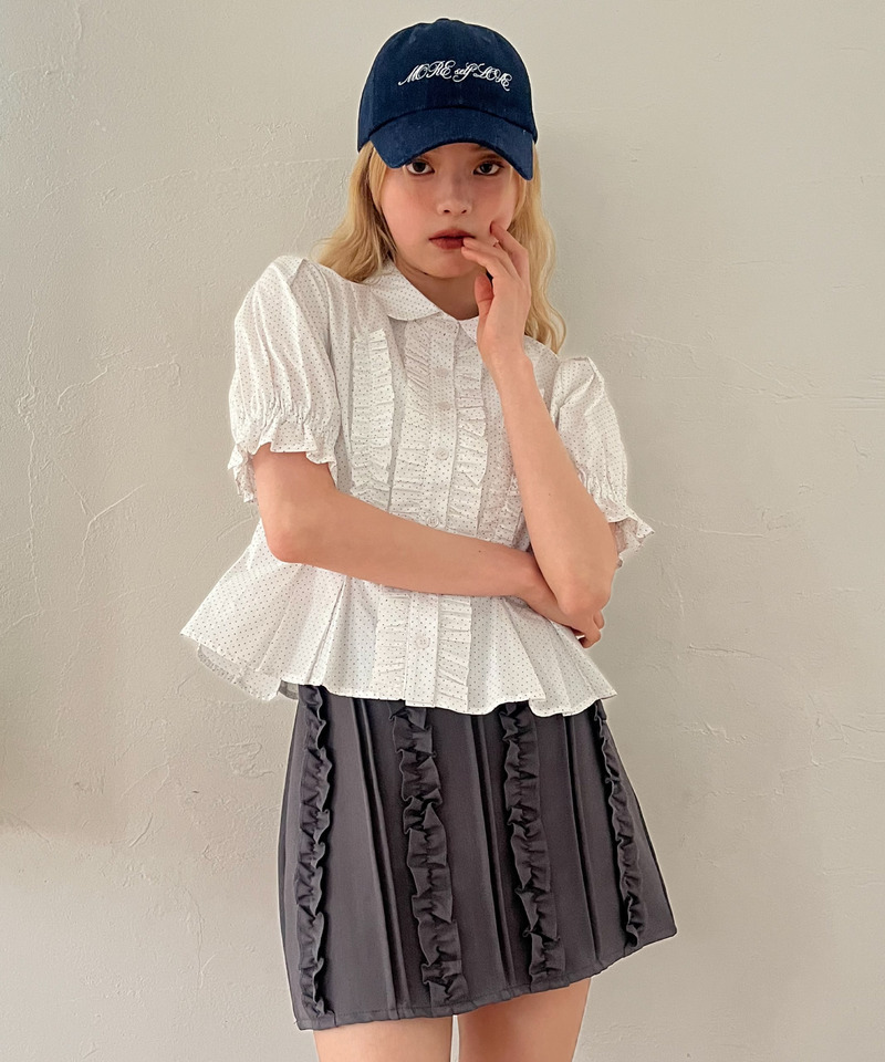 バックリボン刺しゅうロゴCAP 詳細画像 デニムブルー 17