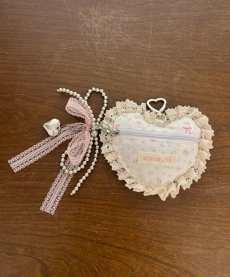 HEART POUCH CHARM 詳細画像 オフホワイト 3