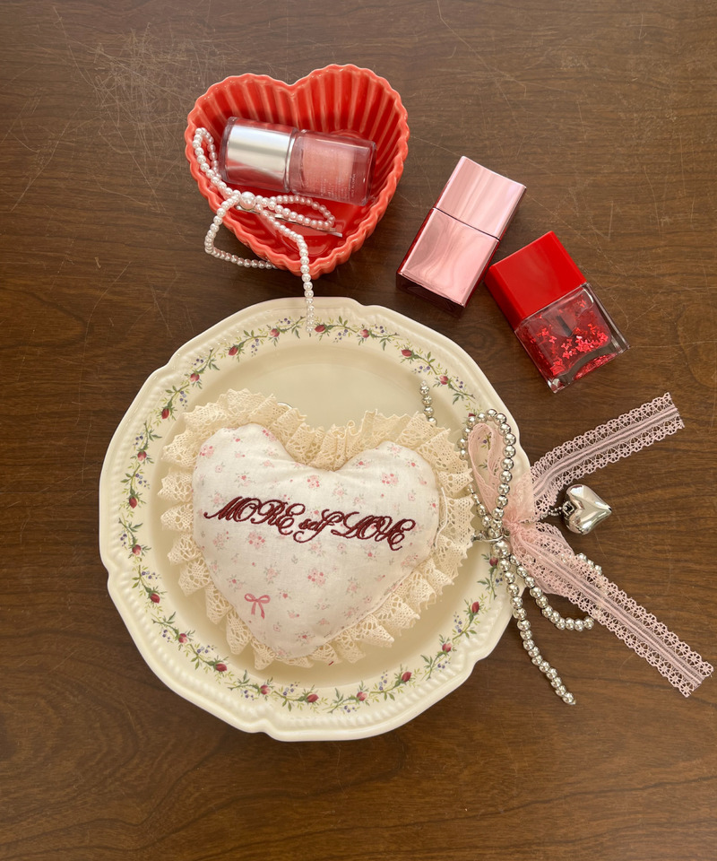 HEART POUCH CHARM 詳細画像 オフホワイト 6