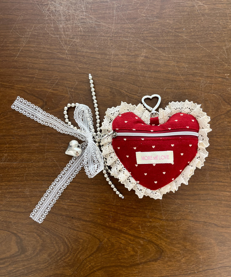 HEART POUCH CHARM 詳細画像 レッド 3