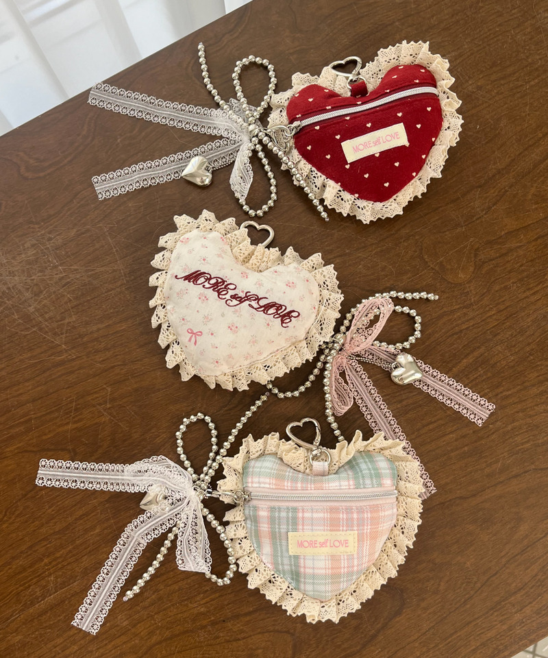 HEART POUCH CHARM 詳細画像 レッド 8