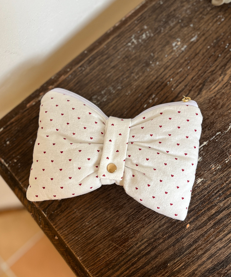 RIBBON POUCH 詳細画像 オフホワイト 3