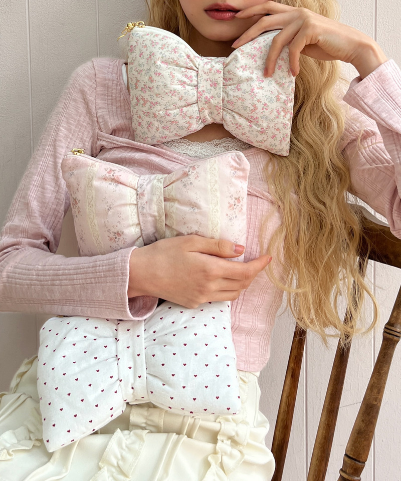 RIBBON POUCH 詳細画像 オフホワイト 4