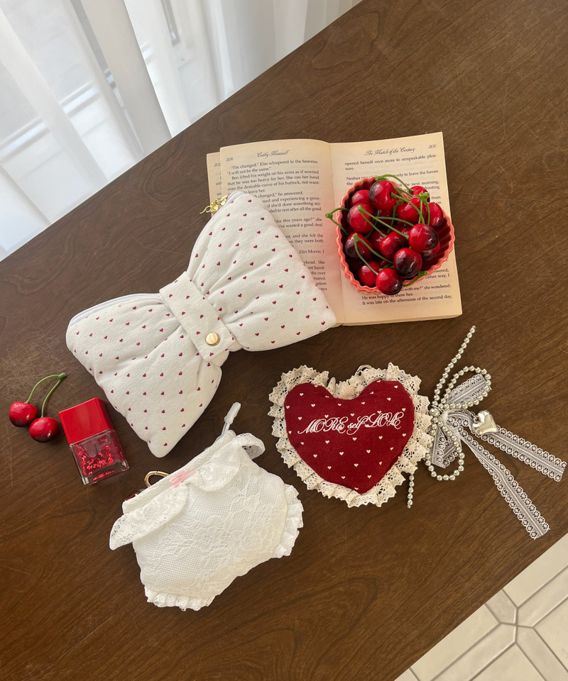 RIBBON POUCH 詳細画像 オフホワイト 5