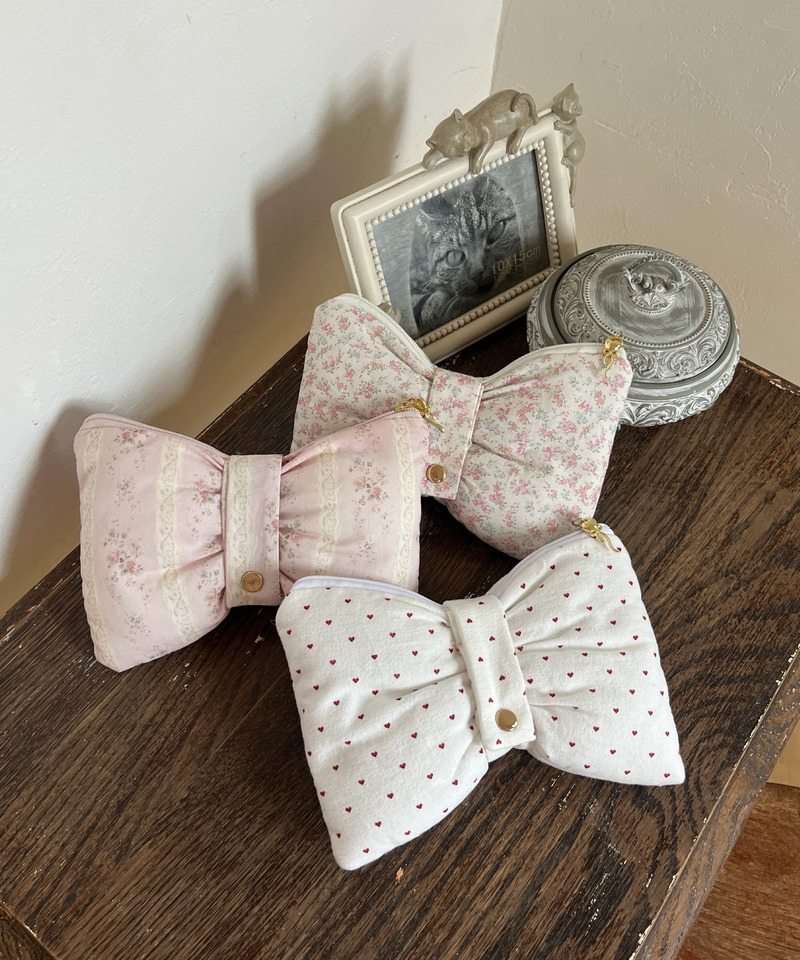 RIBBON POUCH 詳細画像 ピンク 10