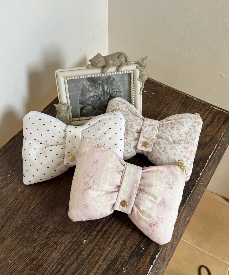 RIBBON POUCH 詳細画像 ピンク 12