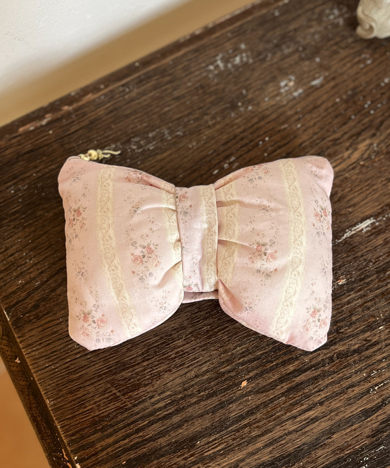 RIBBON POUCH 詳細画像 ピンク 4
