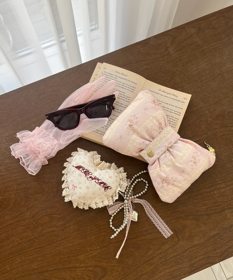 RIBBON POUCH 詳細画像 ピンク 7