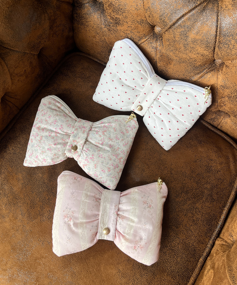 RIBBON POUCH 詳細画像 ピンク 8