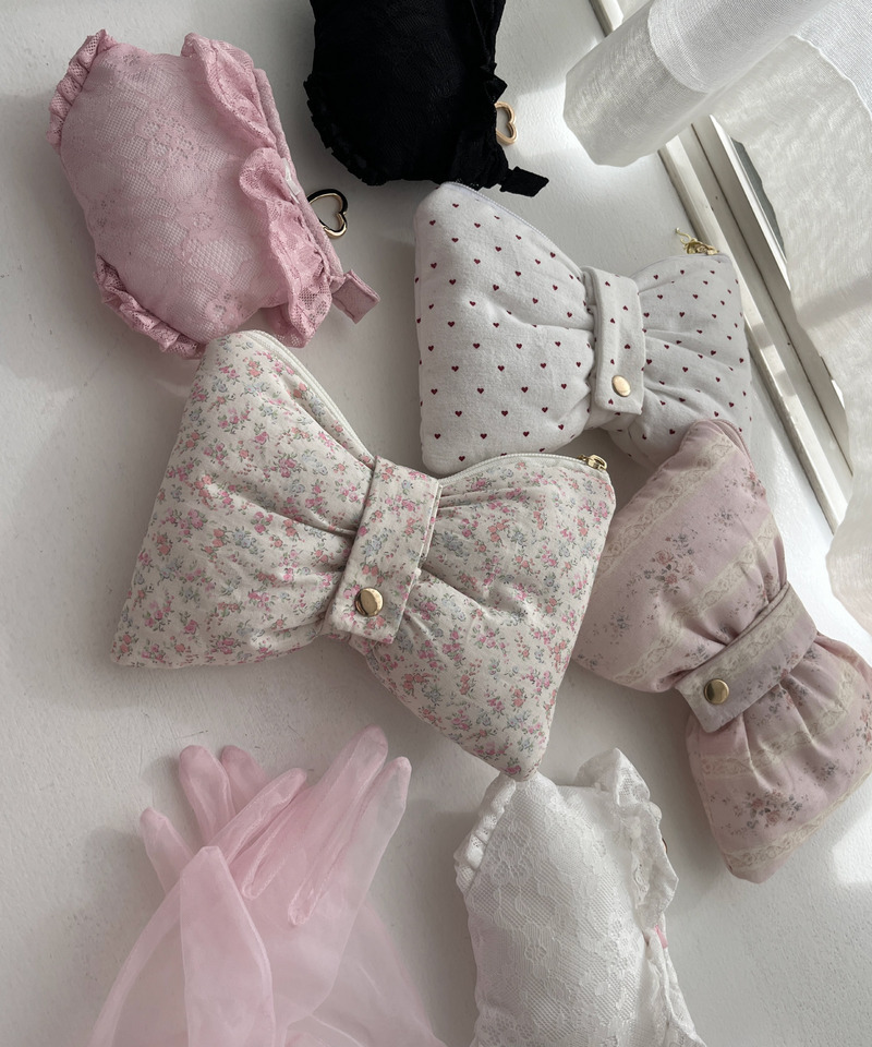 RIBBON POUCH 詳細画像 オフホワイト系 13