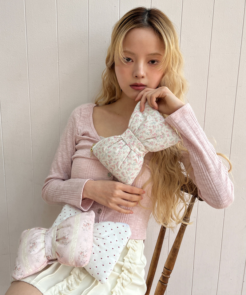 RIBBON POUCH 詳細画像 オフホワイト系 14