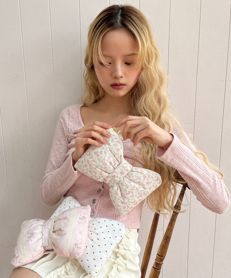 RIBBON POUCH 詳細画像 オフホワイト系 16