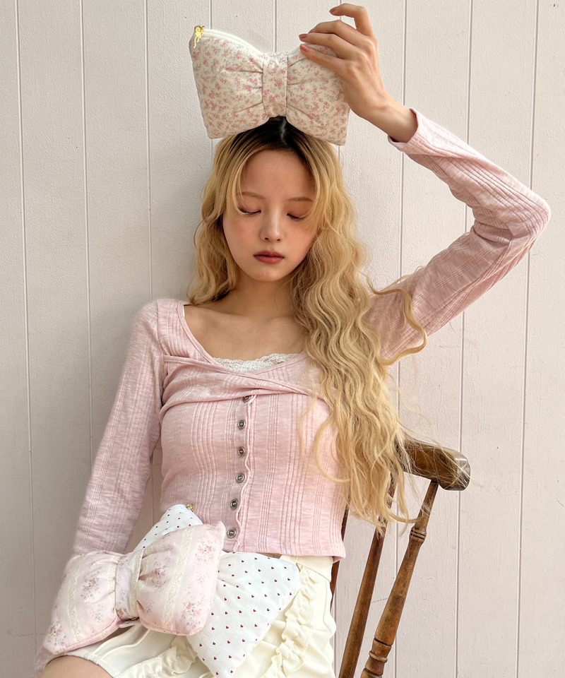 RIBBON POUCH 詳細画像 オフホワイト系 17