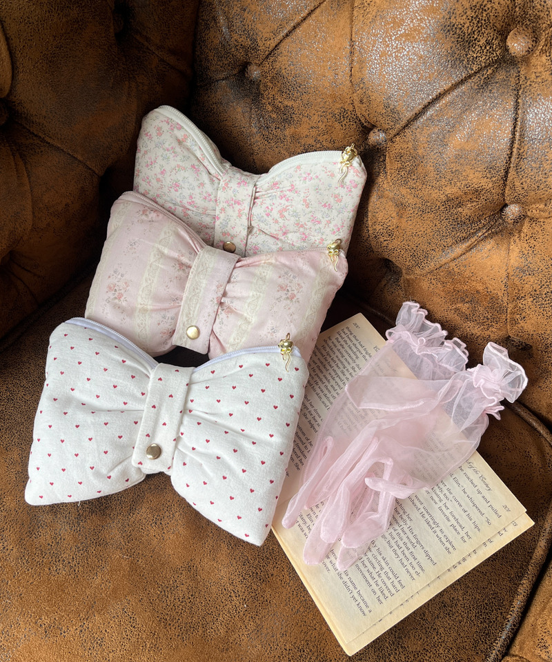 RIBBON POUCH 詳細画像 オフホワイト系 7