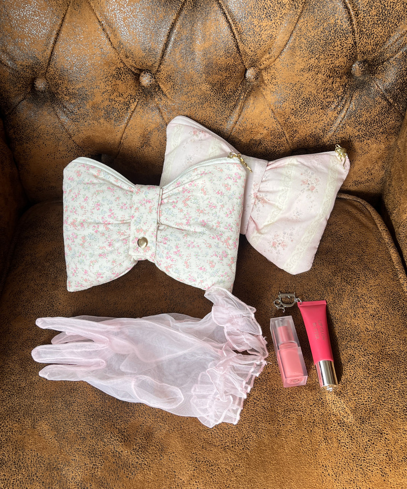 RIBBON POUCH 詳細画像 オフホワイト系 9