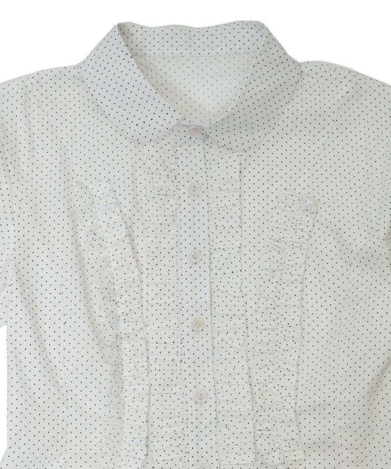 【＠onefive MOMO様 着用】ボリュームフリルブラウス 詳細画像 オフホワイト 2