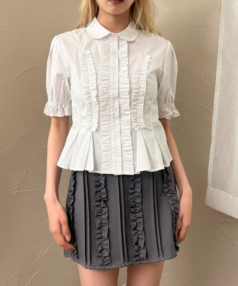 ボリュームフリルブラウス 詳細画像 オフホワイト 20