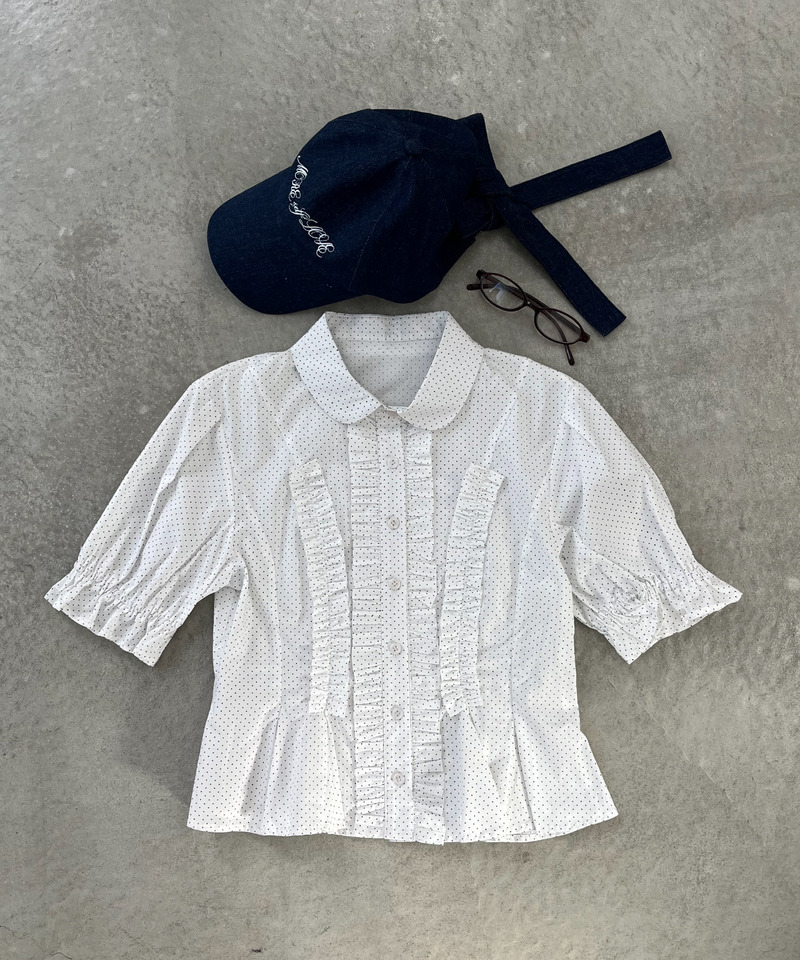 ボリュームフリルブラウス 詳細画像 オフホワイト 23