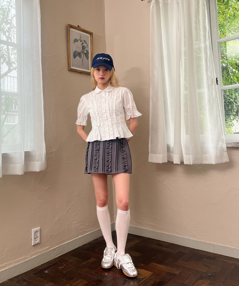 ボリュームフリルブラウス 詳細画像 オフホワイト 7