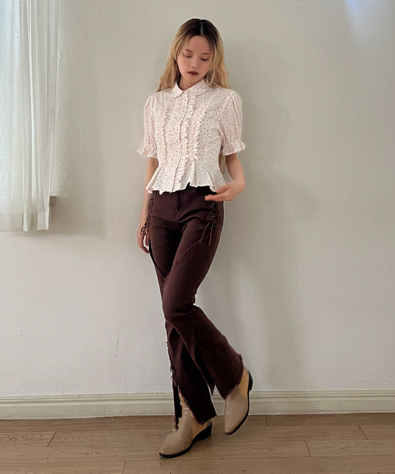 ボリュームフリルブラウス 詳細画像 オフホワイト系 14