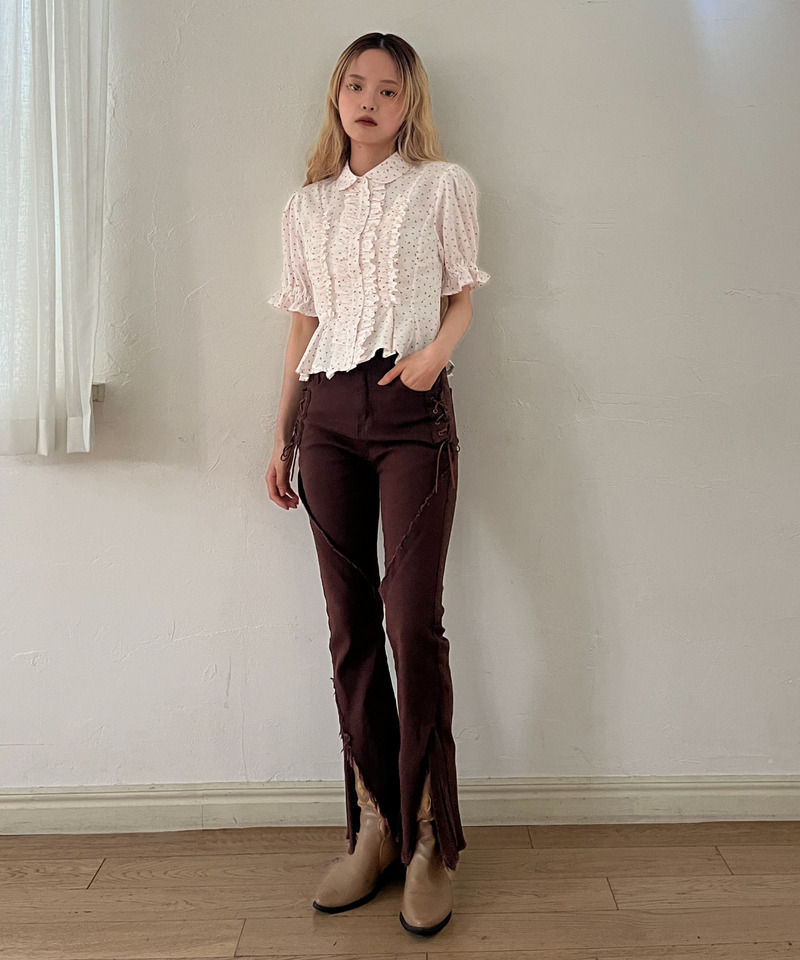 ボリュームフリルブラウス 詳細画像 オフホワイト系 16