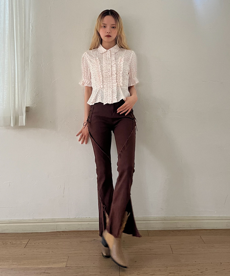 ボリュームフリルブラウス 詳細画像 オフホワイト系 19