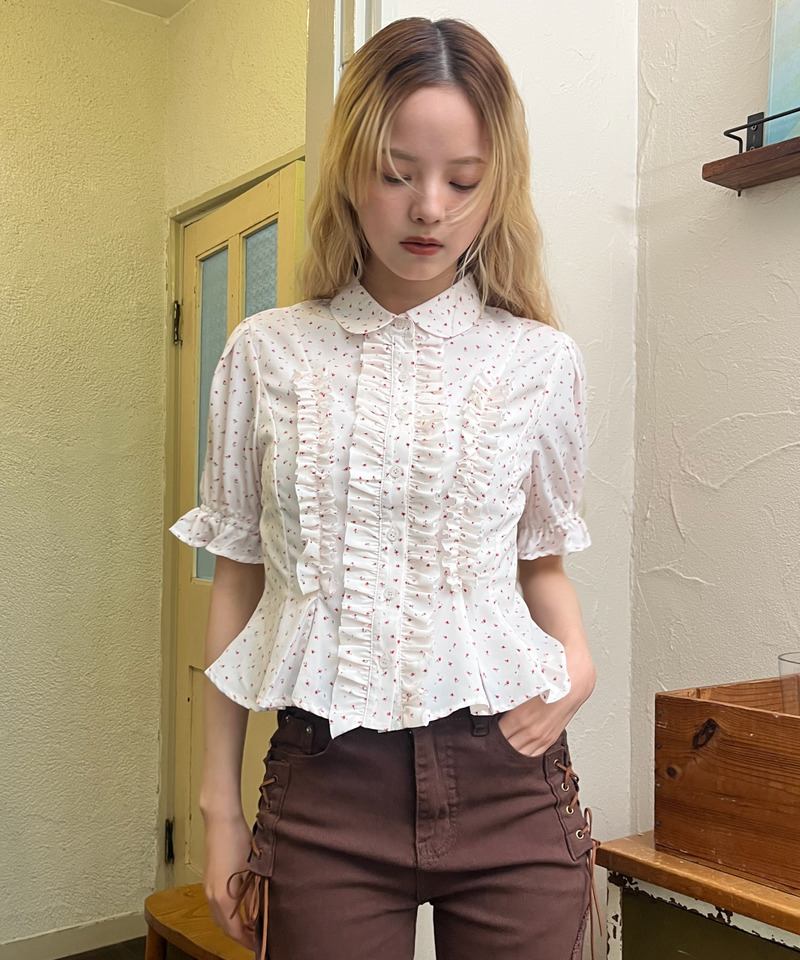 ボリュームフリルブラウス 詳細画像 オフホワイト系 22