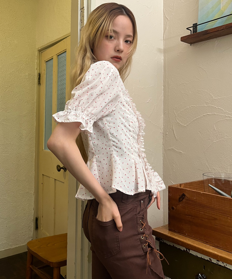 ボリュームフリルブラウス 詳細画像 オフホワイト系 25