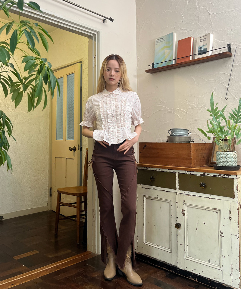 ボリュームフリルブラウス 詳細画像 オフホワイト系 29