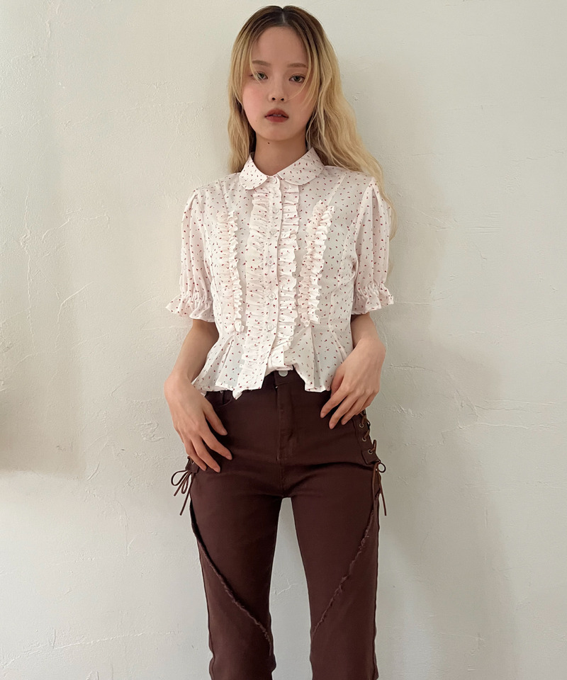 ボリュームフリルブラウス 詳細画像 オフホワイト系 5
