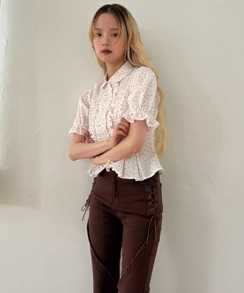 ボリュームフリルブラウス 詳細画像 オフホワイト系 6